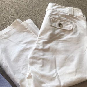 NWOT Ann Taylor white capris